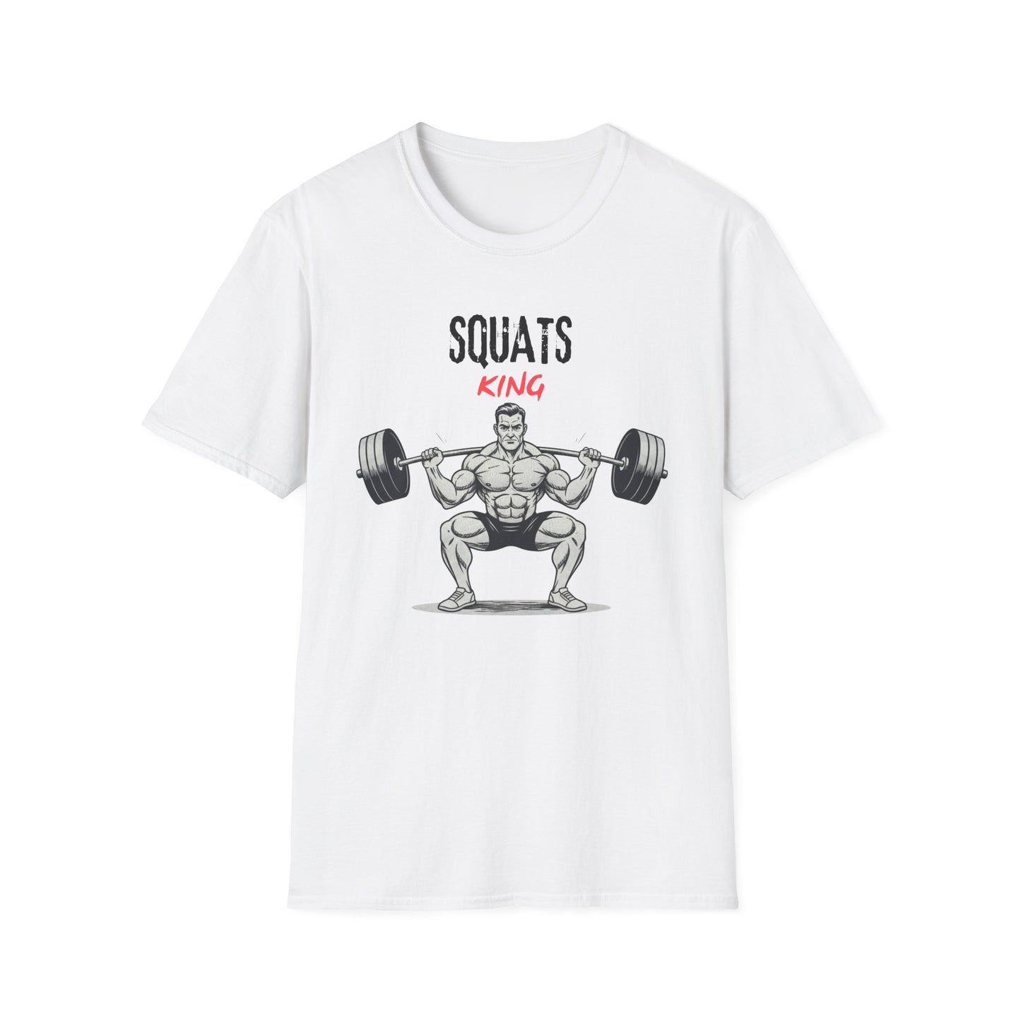 SQUATS KING – Power & Strength Gym T-Shirt