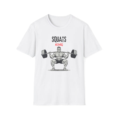 SQUATS KING – Power & Strength Gym T-Shirt