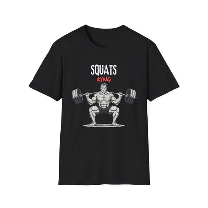 SQUATS KING – Power & Strength Gym T-Shirt